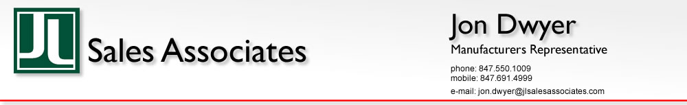 JL Sales Associates - Manufacturing representative